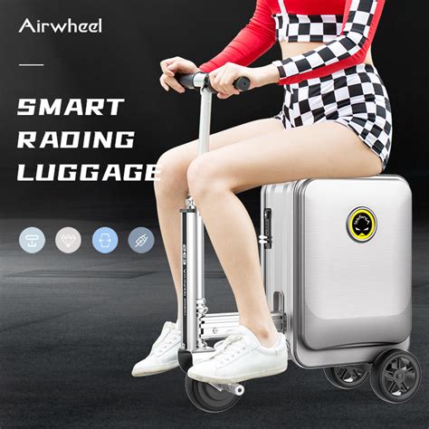 electric scooter luggage box|self moving carry on luggage.